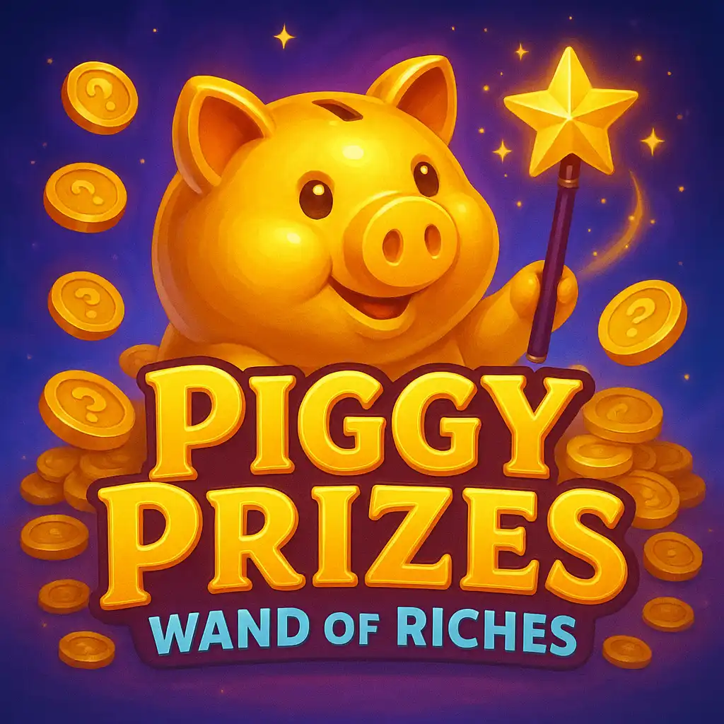 Piggy Prizes Wand of Riches slot game cover art
